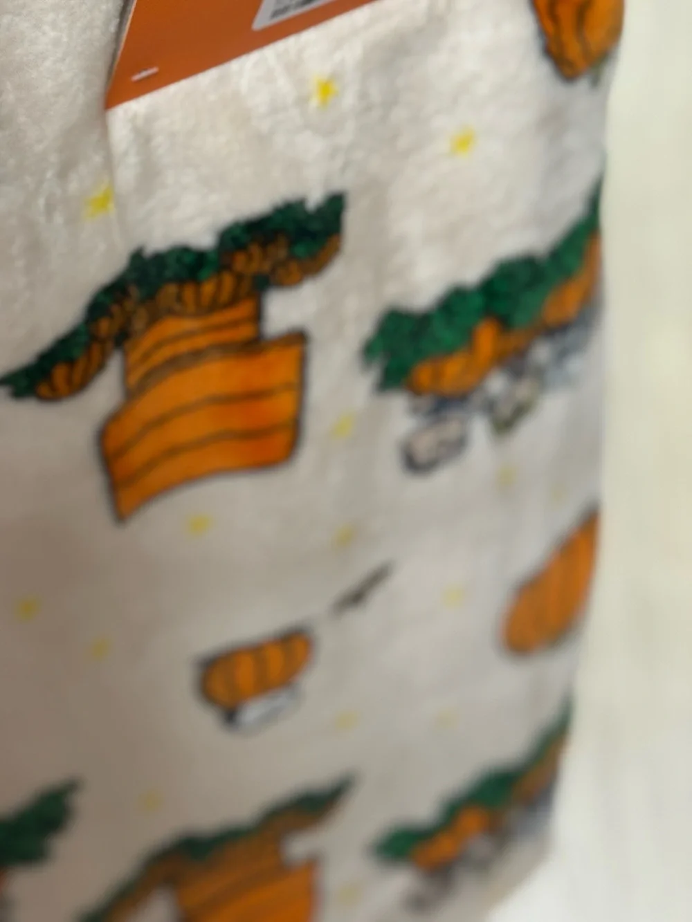 Peanuts Halloween Pumpkin Pet Throw - Snoopy Design